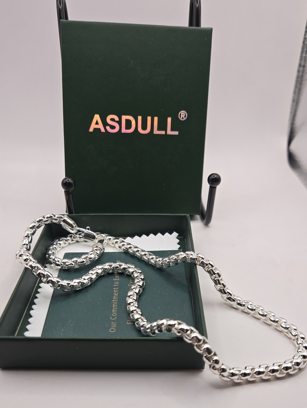 NEW ASDULL Silver Chain Necklace